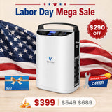 Upgraded VARON 1-5L Pulse Flow Portable Oxygen Concentrator NT-01