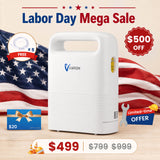 Best Selling🔥4.85lbs Lightweight 1-5L Portable Oxygen Concentrator NT-02