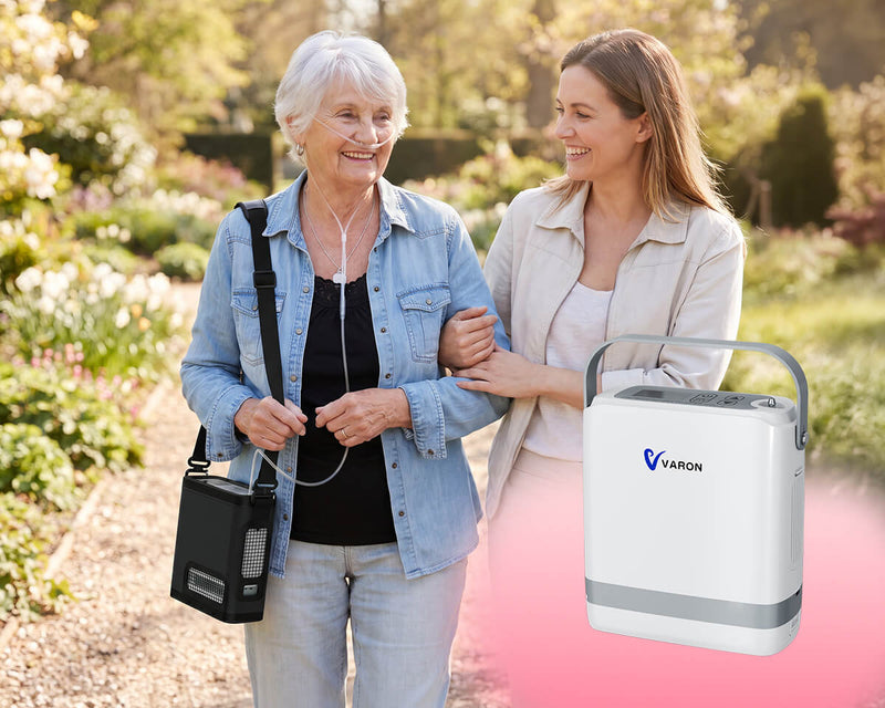 New Arrival VARON  1-8L Pulse Flow Portable Oxygen Concentrator NT-08G
