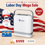 New Arrival VARON  1-8L Pulse Flow Portable Oxygen Concentrator NT-08G