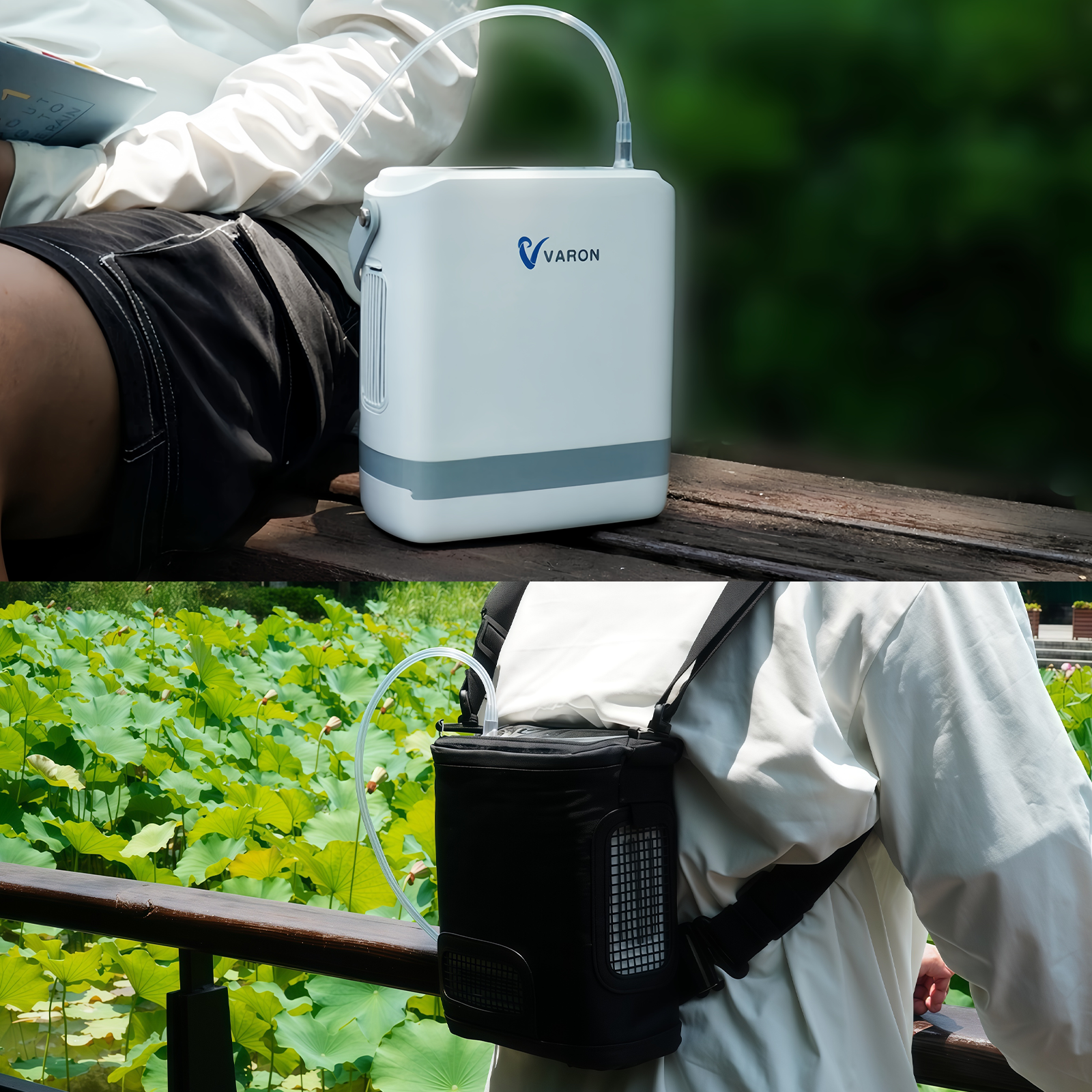 New Arrival VARON  1-8L Pulse Flow Portable Oxygen Concentrator NT-08G