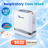 New Arrival VARON  1-7L Portable Oxygen Concentrator VP-8 Lite