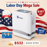 New Arrival VARON  1-7L Portable Oxygen Concentrator VP-8 Lite