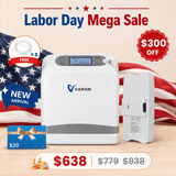 New Arrival VARON  1-7L Portable Oxygen Concentrator VP-8 Lite