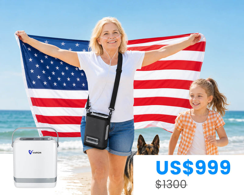 New Arrival VARON  1-8L Pulse Flow Portable Oxygen Concentrator NT-08G