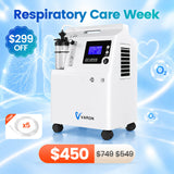VARON FDA Approved 5L Medical Grade Home Oxygen Concentrator Serene 5