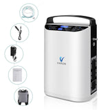 Upgraded 1-5L Pulse Flow Portable Oxygen Concentrator NT-01 + One Free Oximeter