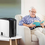 1-7L/min Adjustable Oxygen Concentrator Y-101W For Home Use-OXYGENSOLVE